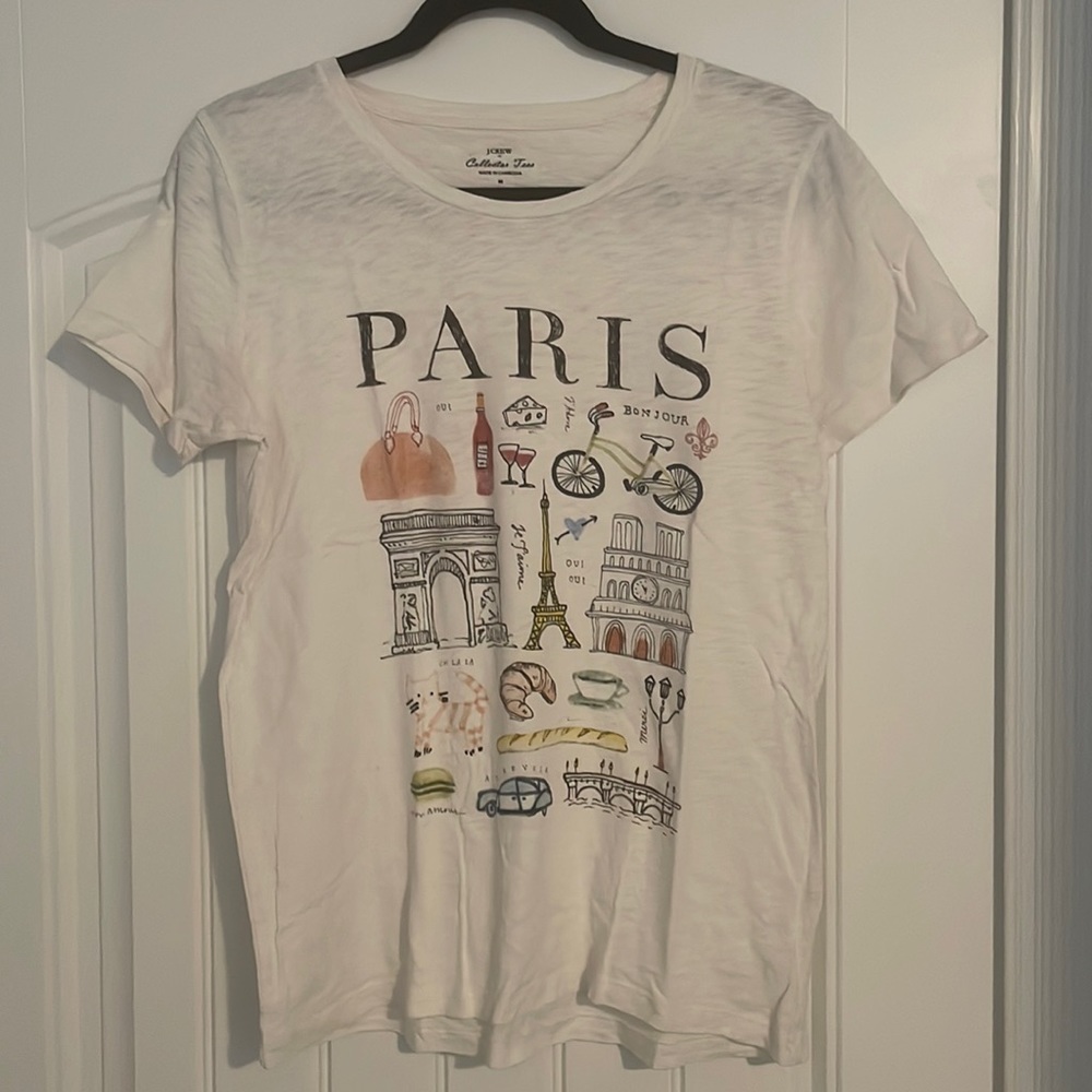 JCrew Paris Collector White Tee - size M